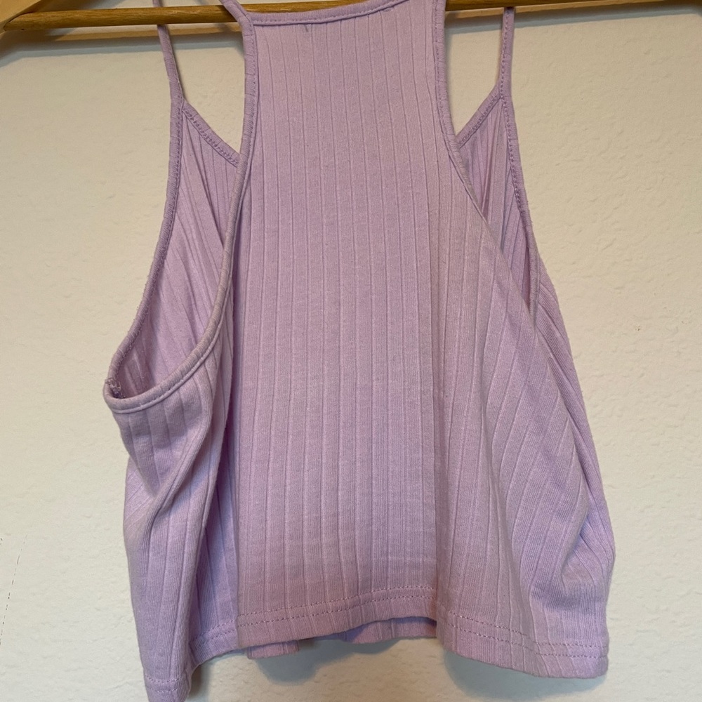 SHEIN Lilac Ribbed Tank Top - Picture 3 of 3